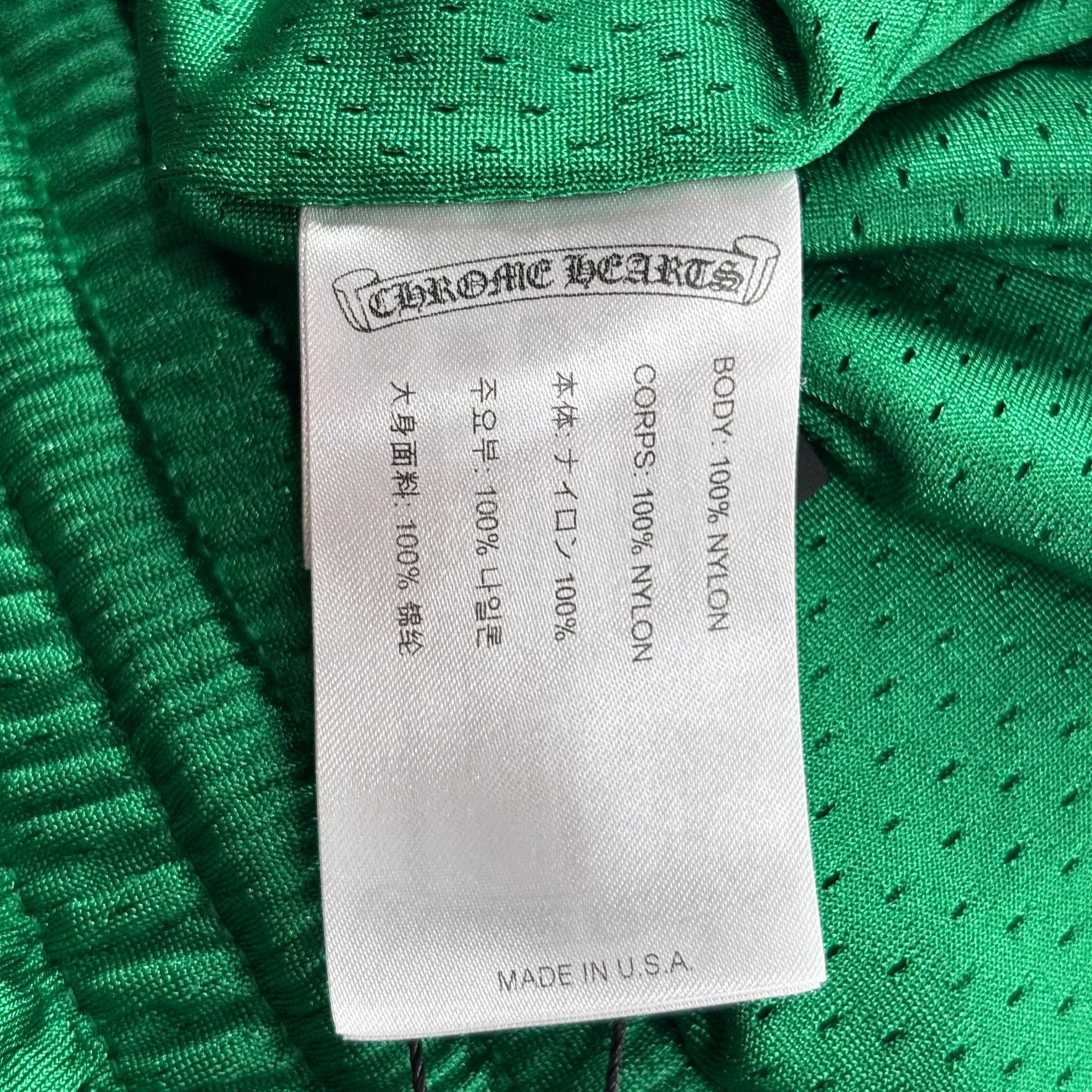 Chrome Hearts Mesh Shorts "Green" - Lightly Worn