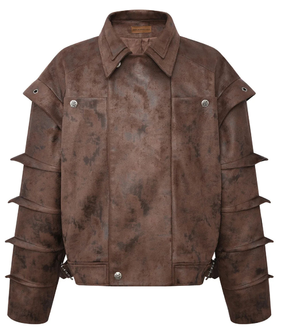 Birth Of Royal Child Suede Armor Jacket &quot;Brown&quot;