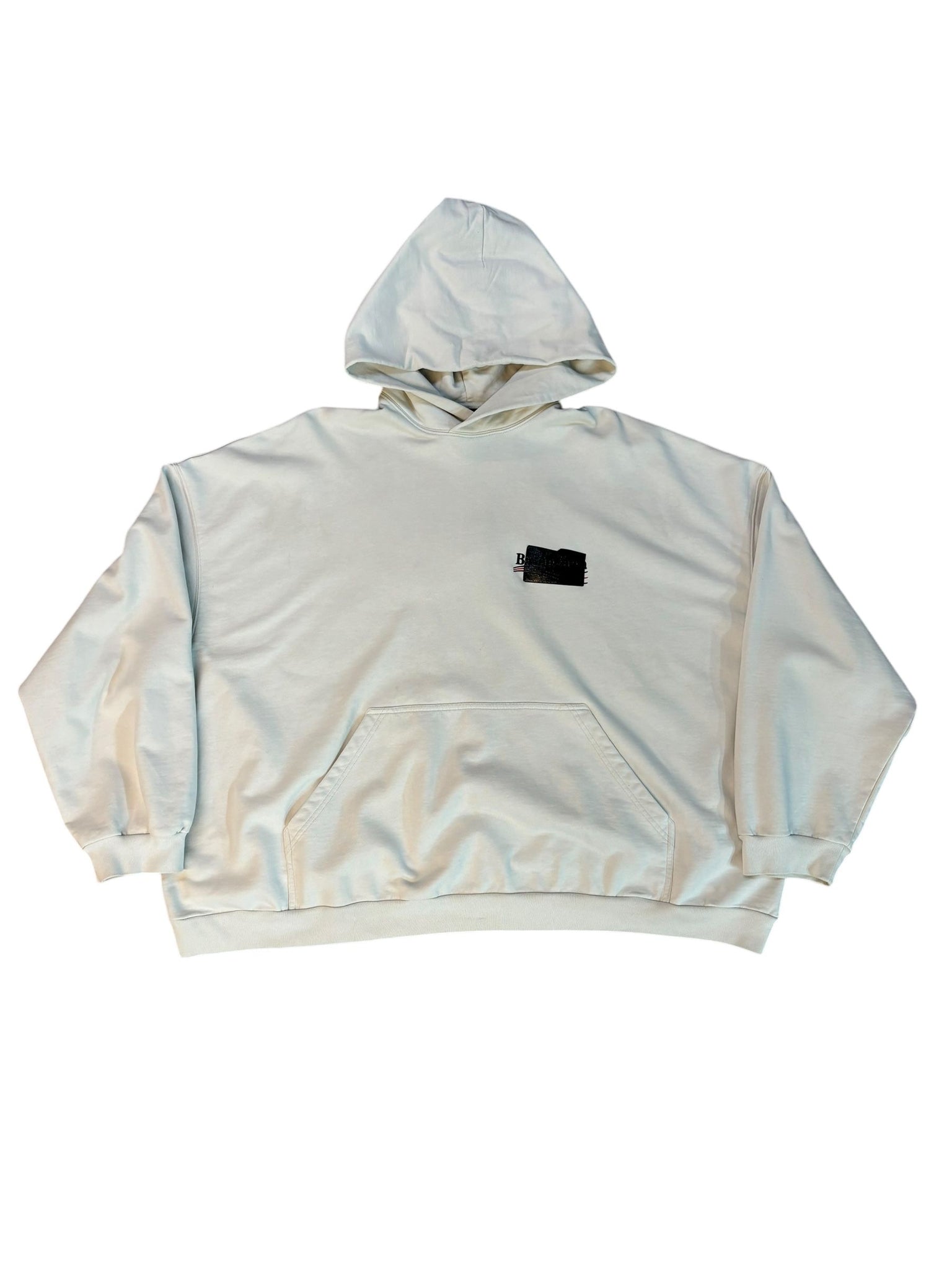 Balenciaga Tape Hoodie "White" - Lightly Worn