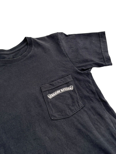 Chrome Hearts Cemetery Cross Logo Tee Black - Lightly Worn