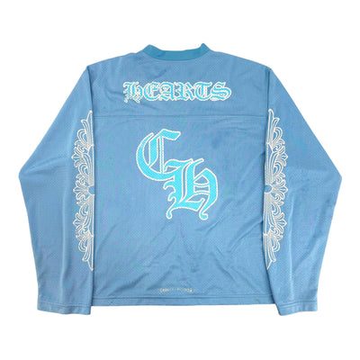 Chrome Hearts Sports Mesh Warm Up Jersey Blue - Lightly Worn