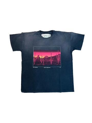 One Of These Days Burning Landscape Tee "Black"