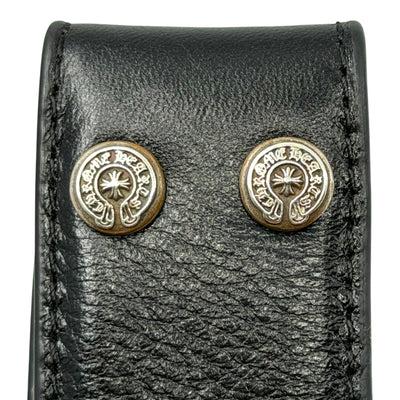 Chrome Hearts Leather Belt Strap Black