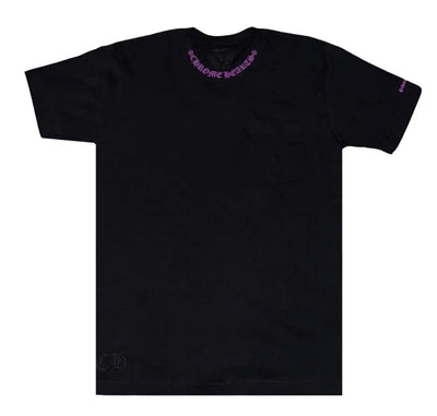 Chrome Hearts Neck Letters Tee Purple Black - Lightly Worn
