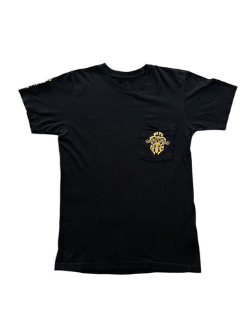 Chrome Hearts Dagger Pocket Tee 'Black/Yellow' - Lightly Worn