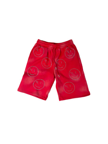 Retrovert Smiley Shorts "Red"