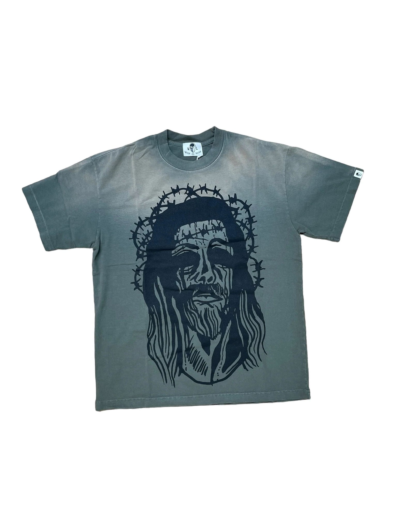 Warren Lotas Jesus Tee "Faded Green"