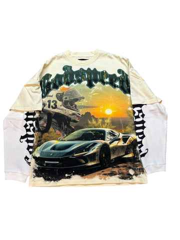 Godspeed Sunset Drift Tee "Bone"