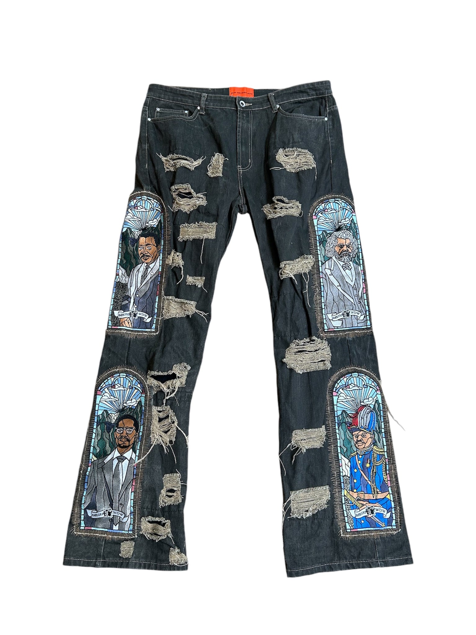 Who Decides War Flare Distressed Icon Jeans