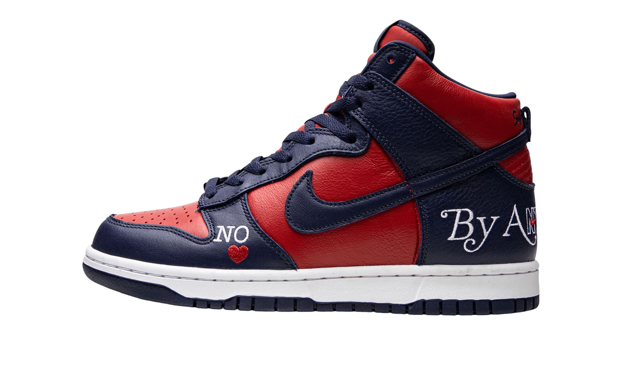 Nike Dunk High SB x Supreme "By Any Means Red Navy"