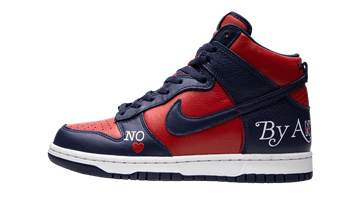 Nike Dunk High SB x Supreme "By Any Means Red Navy"