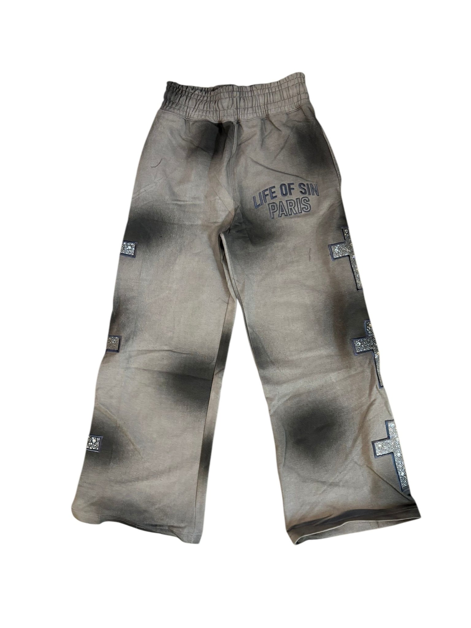 Life Of Sin Crossed Up Sweatpants "Grey"