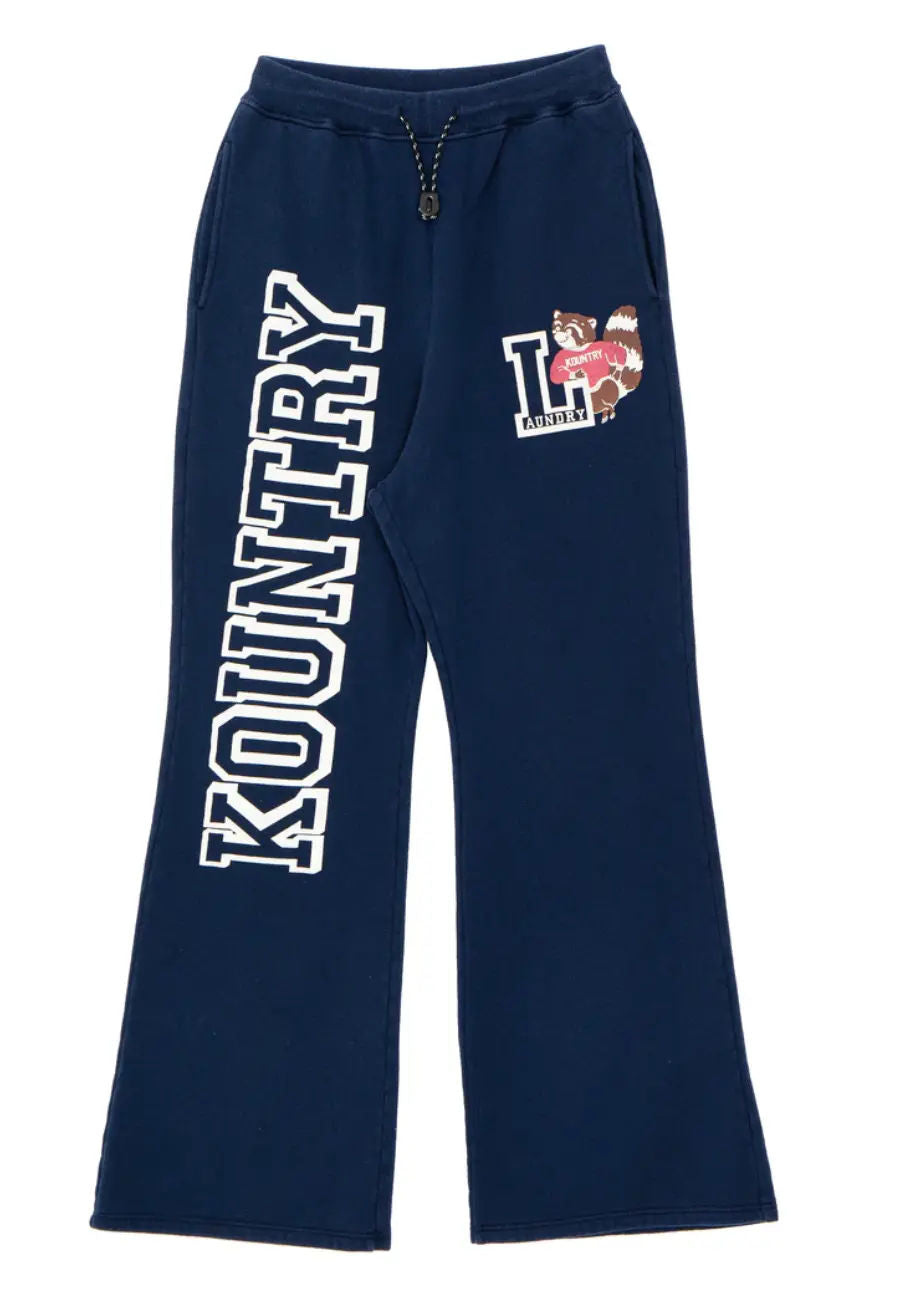 Kapital Kountry Flare Laundry Sweatpants "Navy" - Lightly Worn