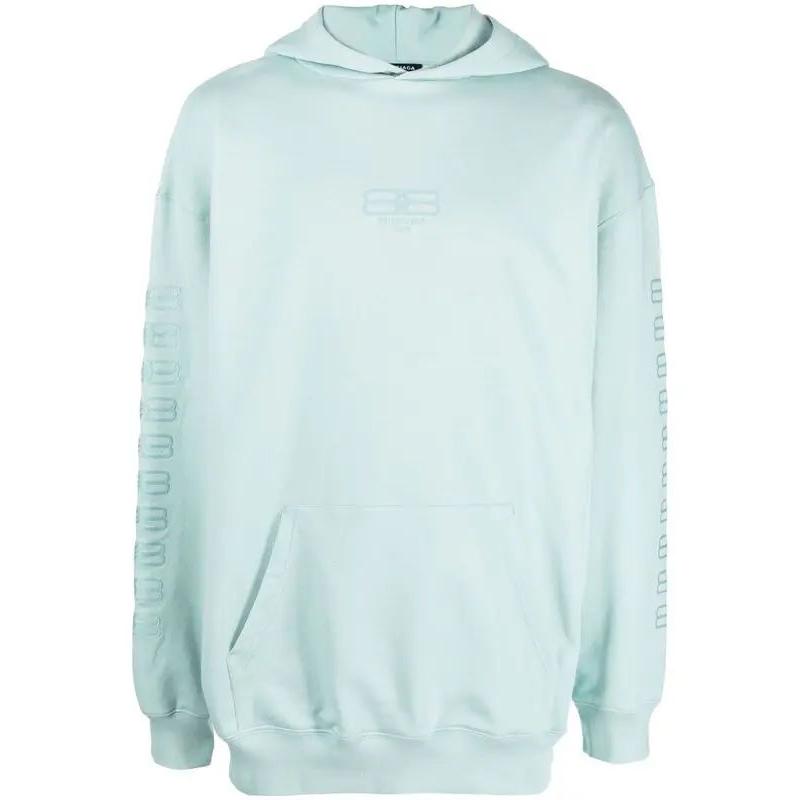 Balenciaga Logo Hoodie Mint