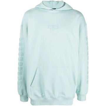 Balenciaga Logo Hoodie Mint