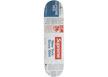 Supreme Paint Skateboard Deck White