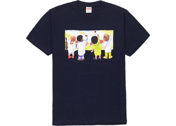 Supreme Kids Tee Navy