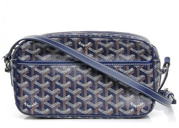 Goyard Cap Vert Crossbody Goyardine Navy Blue