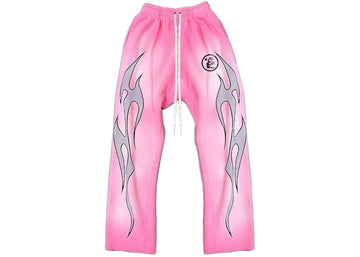 Hellstar Flame Sweatpants Pink