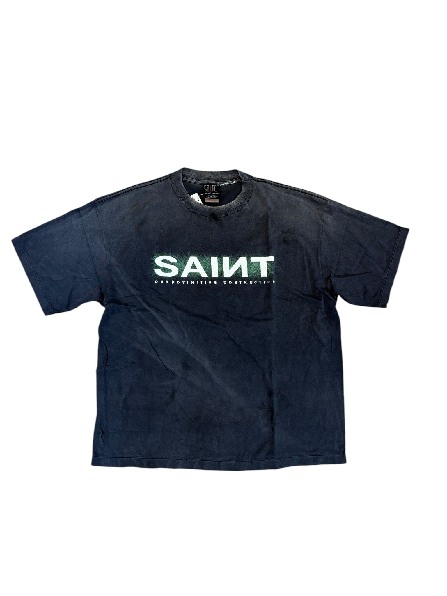 Saint Michael Annihilate Tee "Black Washed"