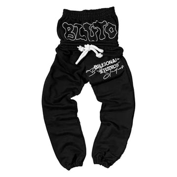 Billionaire Studios Twin Wide-Body Sweatpants "Black" - Lightly Worn