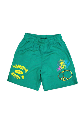 Warren Lotas Woodstock Mesh Shorts "Green"