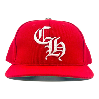 Chrome Hearts Essentials LA Exclusive Baseball Wool Cap Red