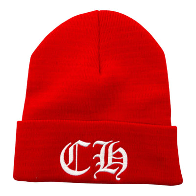 Chrome Hearts CH Logo Beanie "Red"