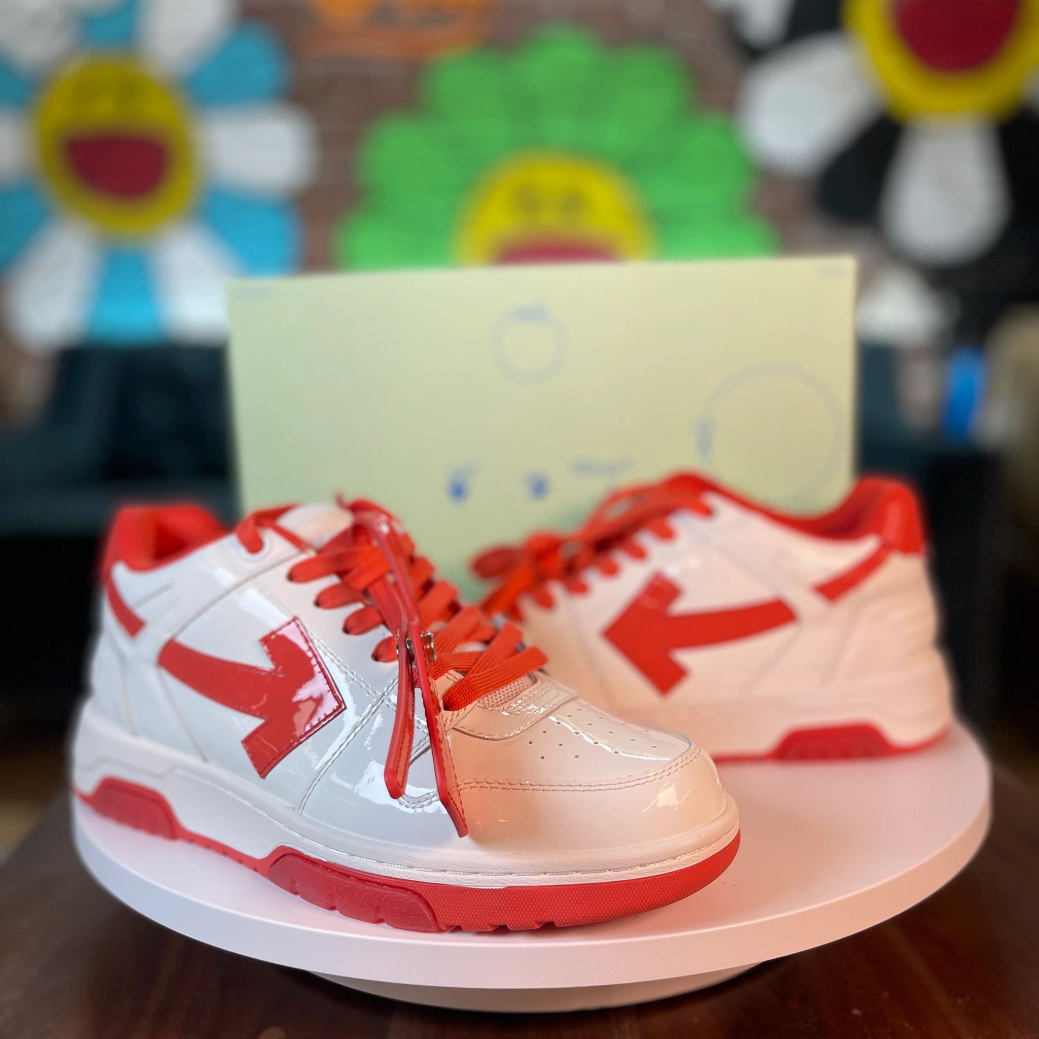 Off-White Out Of Office Sneaker "White/Red"