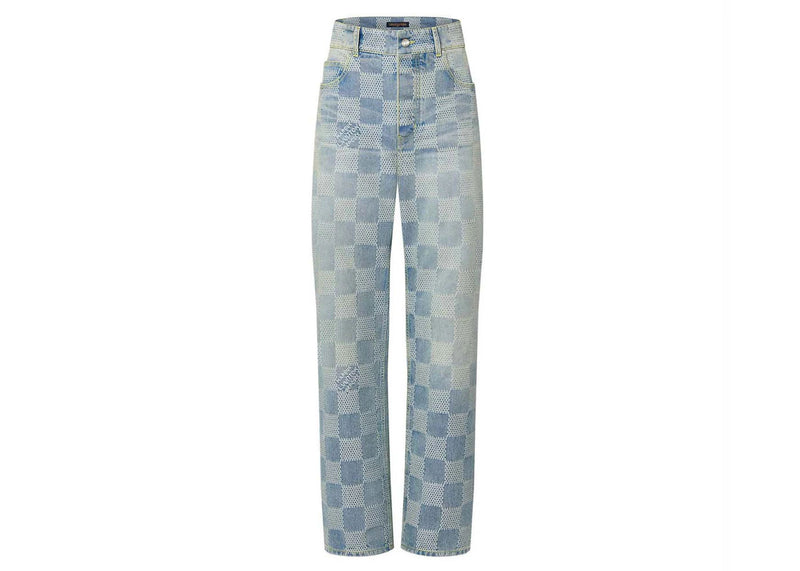 Louis Vuitton Damier Denim Skate Pants Indigo - Lightly Worn