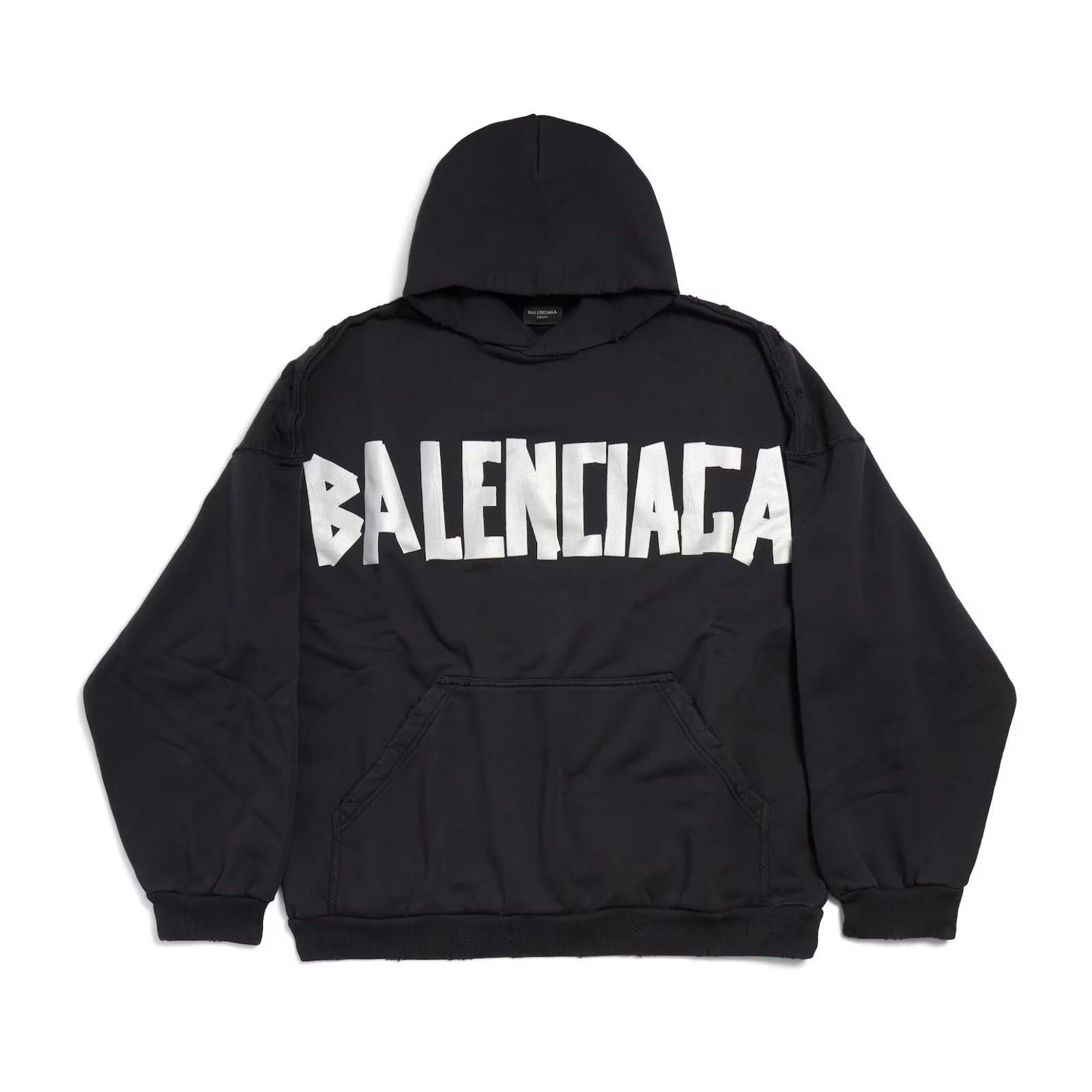 Balenciaga Tape Hoodie "Black"