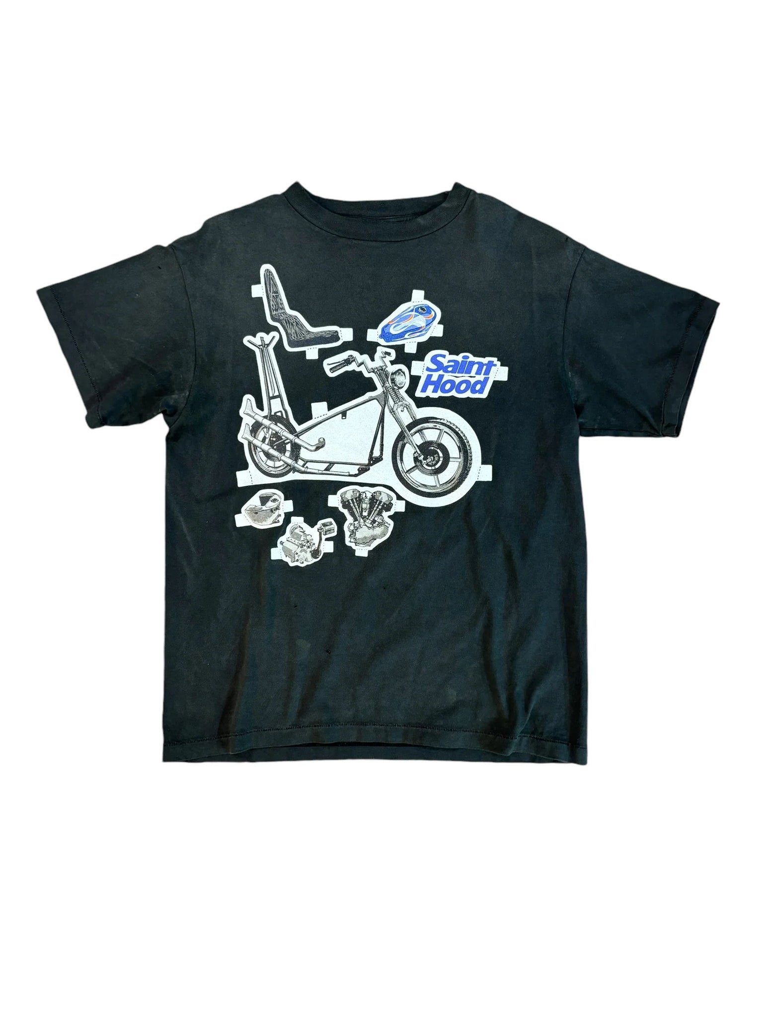 Saint Michael Motorcycle Tee "Grey"