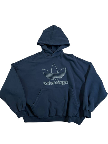 Balenciaga Adidas Hoodie "Black" - Like New