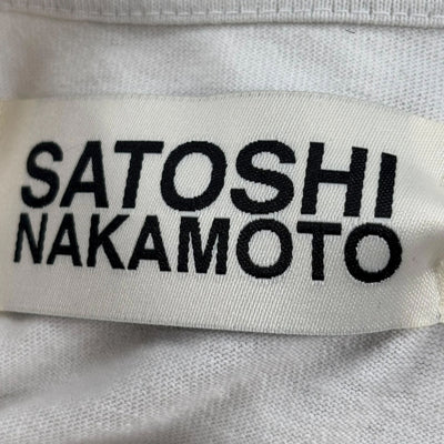 Satoshi Nakomoto Cream Logo Tee Lightly Worn