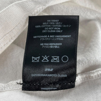 Satoshi Nakomoto Cream Logo Tee Lightly Worn