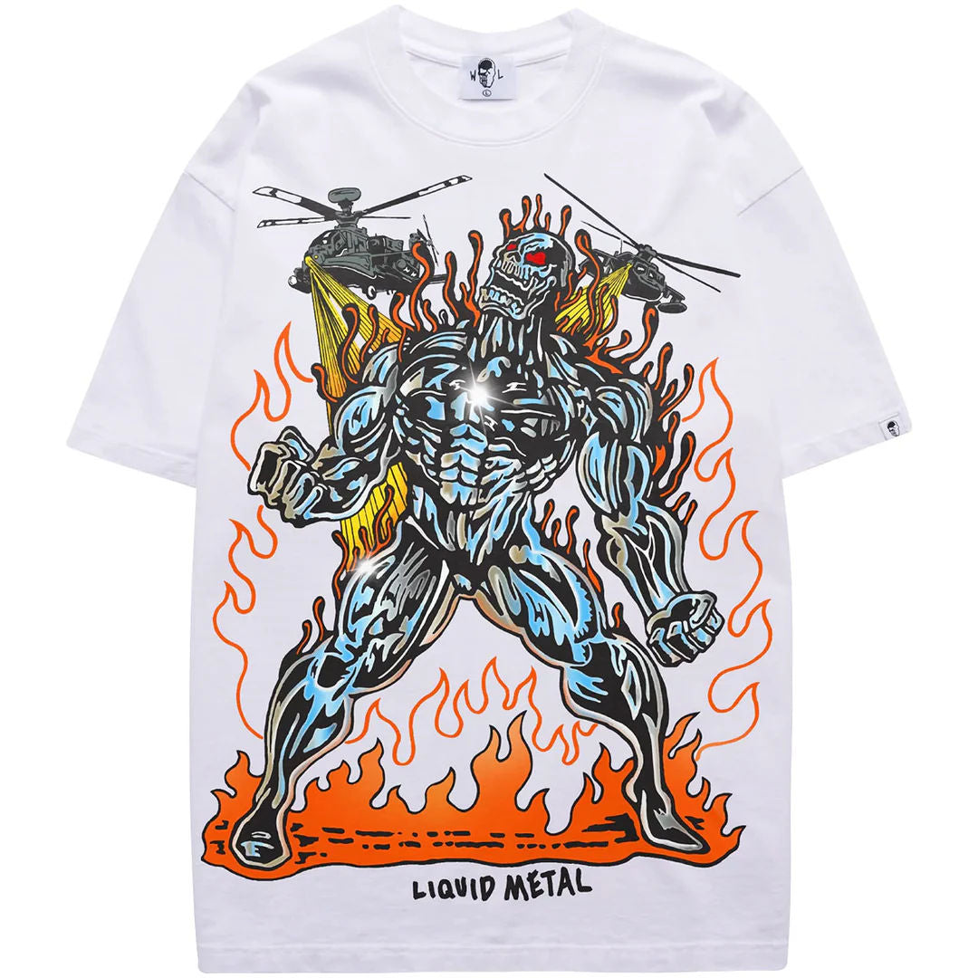 Warren Lotas Liquid Metal Tee &quot;White&quot;