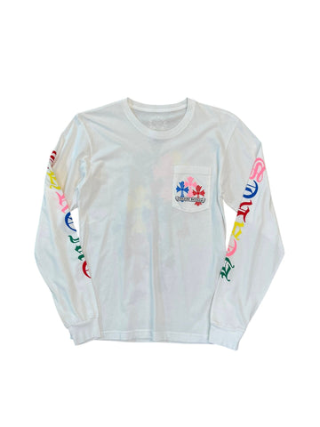 Chrome Hearts Multi Cross Longsleeve Tee "White"