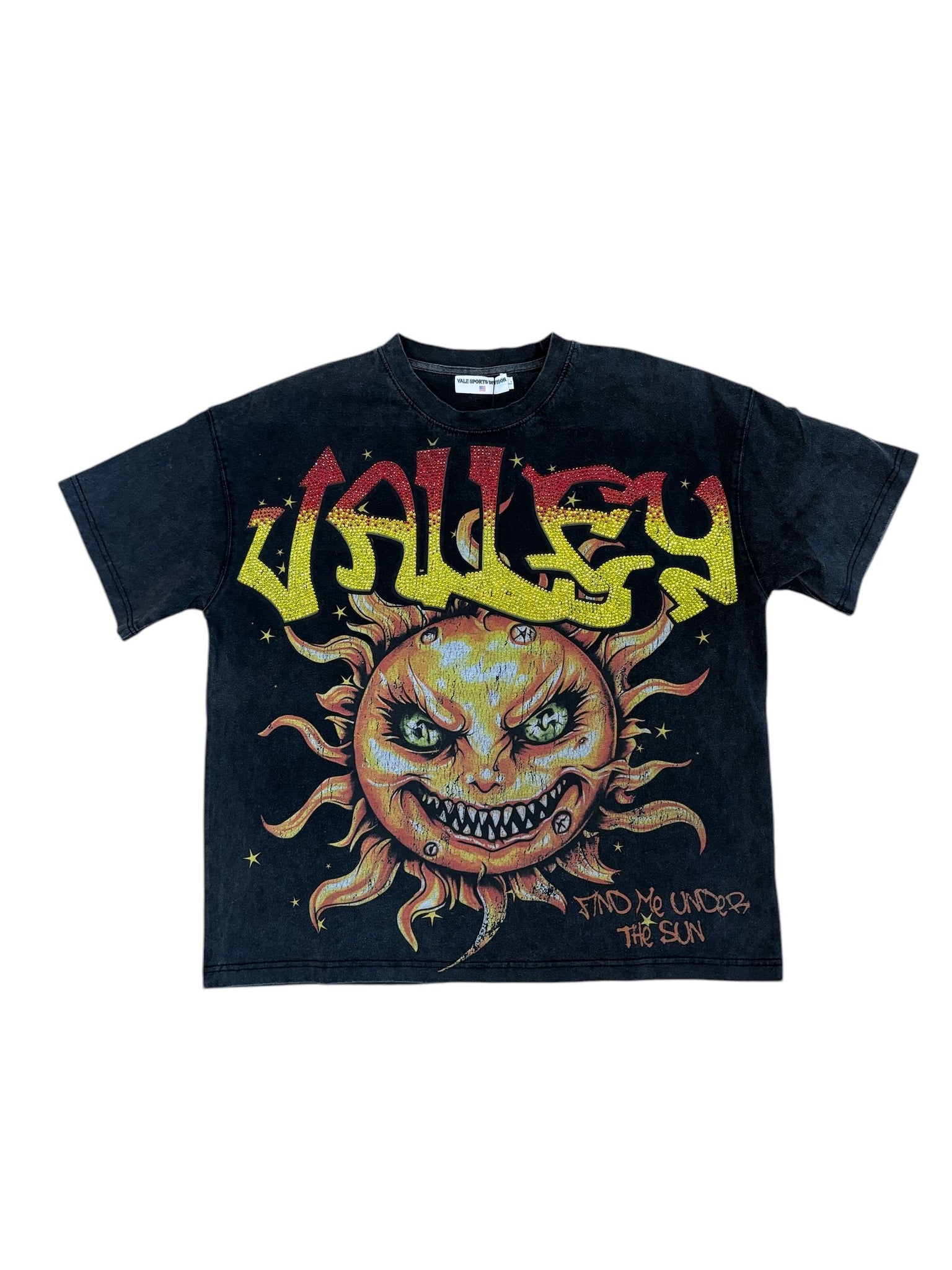 Vale Sun Bling Tee "Washed Black"