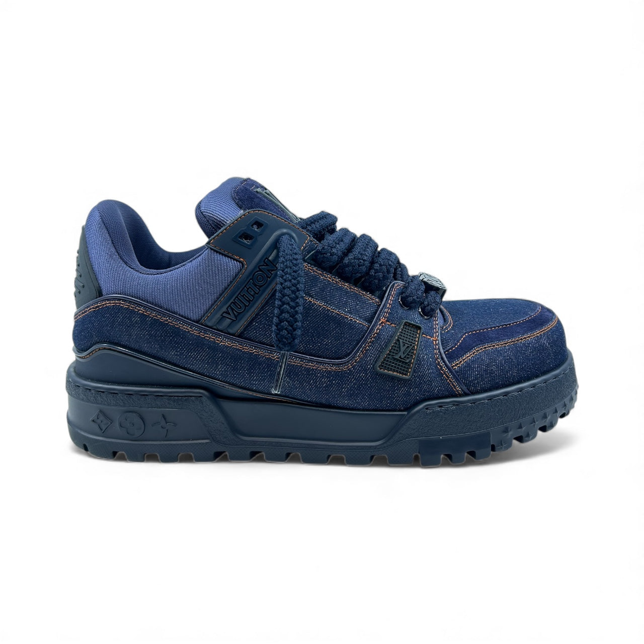 Louis Vuitton Maxi Trainer Blue Denim - Lightly Worn
