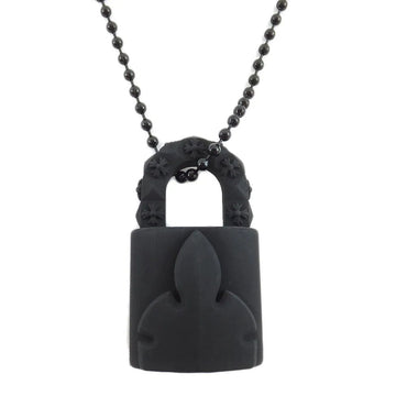 Chrome Hearts Silicone Lock Necklace "Black"