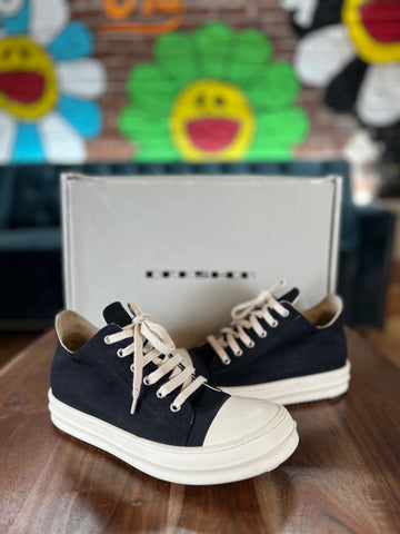 Rick Owens DRKSHDW Ramone Low "Black/White" (Pre-Owned w/ box)