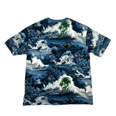Louis Vuitton Blue Surf Print T-Shirt - Lightly Worn