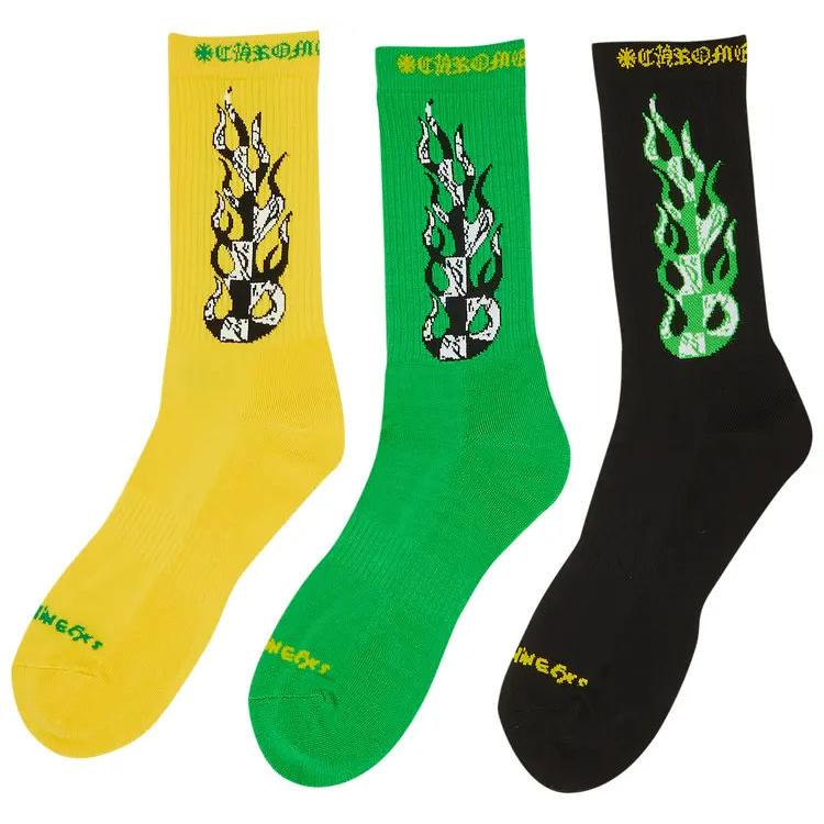 Chrome Hearts Flame Chomper Single Sock Pair