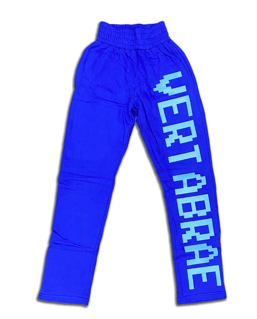 Vertabrae Single Leg Sweatpant "Blue" - Lightly Worn