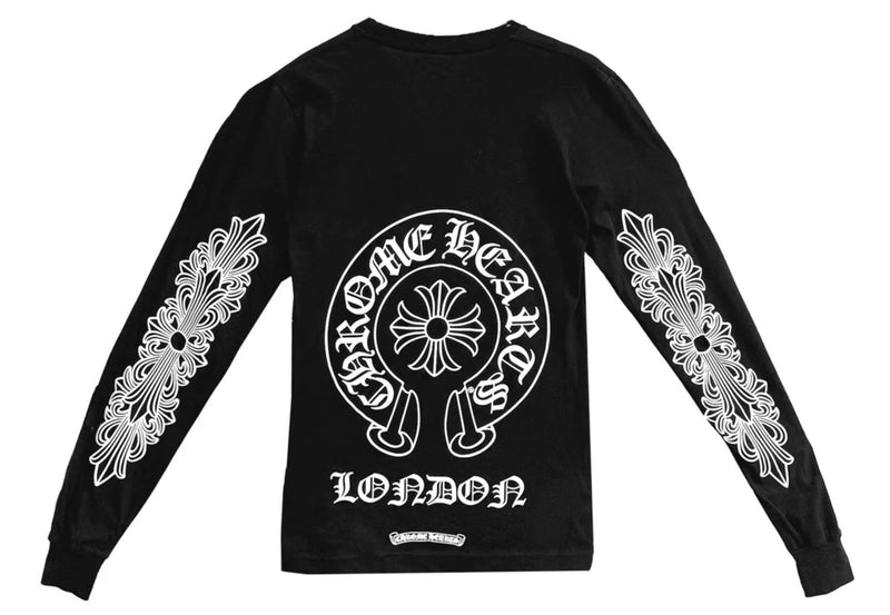Chrome Hearts London Exclusive Horseshoe Long Sleeve Tee Black - Lightly Worn