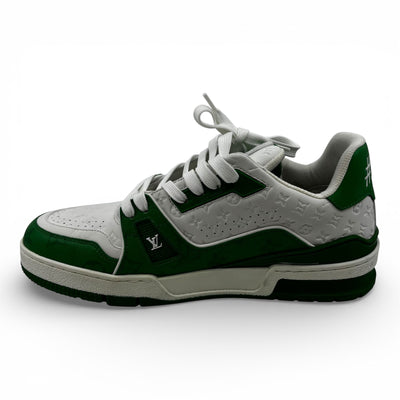 Louis Vuitton Trainer Green White - Lightly Worn