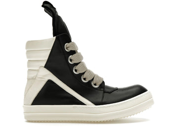 Rick Owens GeoBasket Oversized Eylet Black Milk - Lightly Worn