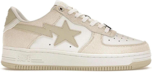 A Bathing Ape Bape Sta Beige Calf Hair