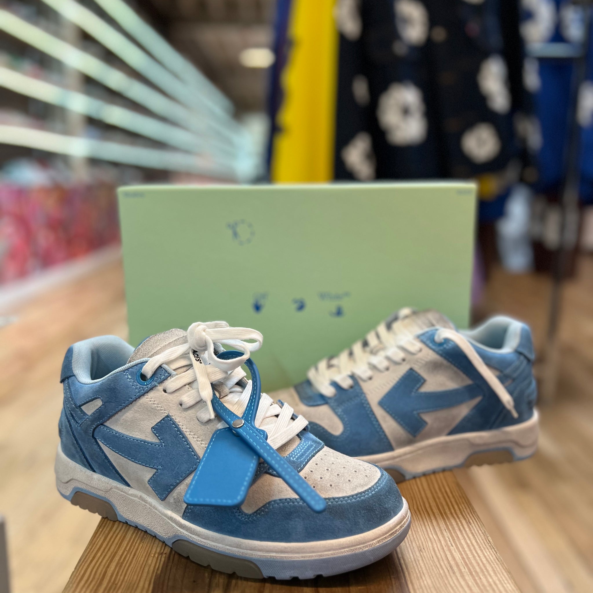 Off White Out Of Office Sneaker "Blue"