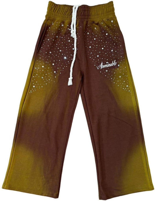 Abominable Crystal Sweatpants "Brown"
